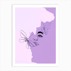 Butterfly Portrait Art Print