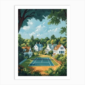 Maro050388 A New England Style Country Club Tennis Court Surrou Fe8678e4 A135 432c B446 807007ea9a67 Art Print