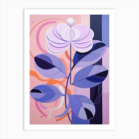 Lilac 3 Hilma Af Klint Inspired Pastel Flower Painting Art Print
