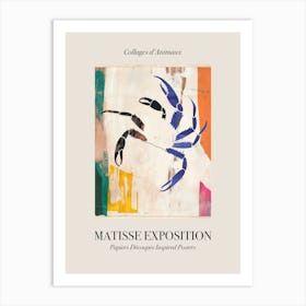 Crab 3 Matisse Inspired Exposition Animals Poster Art Print