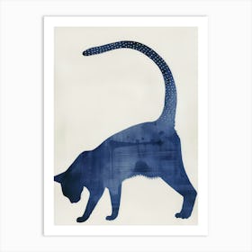 Blue Cat 18 Art Print