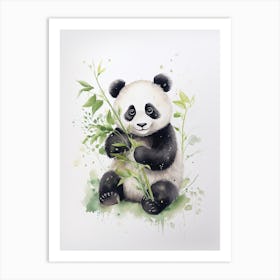 Panda Art Crafting Watercolour 2 Art Print