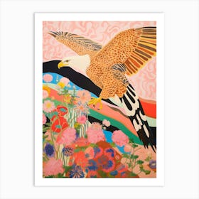 Maximalist Bird Painting Bald Eagle 1 Art Print
