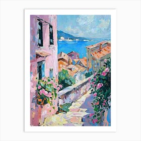 Balcony Painting In Sibenik 4 Art Print