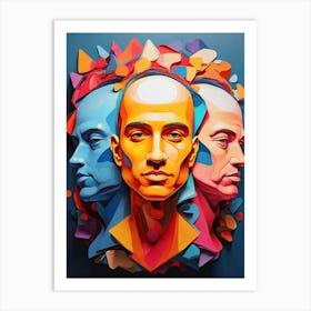 Default An Brightly Colored Abstract Painting Cartoon Of Mens 0 (1) Art Print