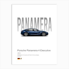 Panamera 4 Executive Porsche Art Print