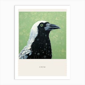 Ohara Koson Inspired Bird Painting Crow 2 Poster Art Print