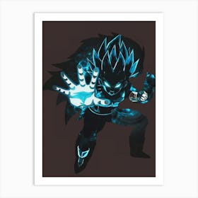 Anime Negative Space ― Vegata Dragon Ball Art Print