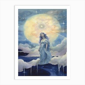 Aphrodite Blue Dream Painting 2 Art Print