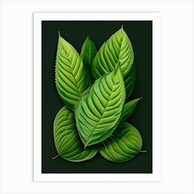 Pineapple Sage Leaf Vibrant Inspired Art Print