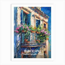 Mediterranean Views Barcelona 7 Art Print