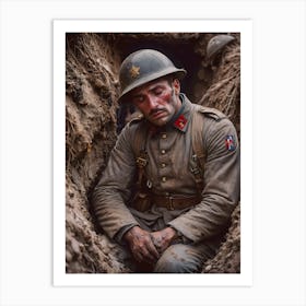 The Emotional Toll Of War: WW1 ~Reimagined 20 Art Print