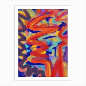 Doodle Colorful Art Art Print