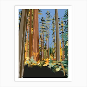 California Travel Poster Landscape Art Print