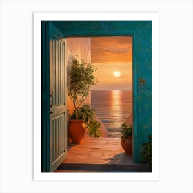 Open Door To The Sea Art Print