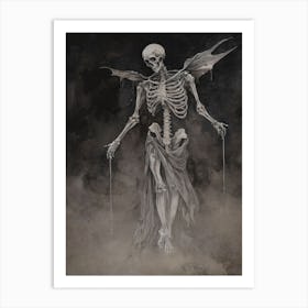Dance With Death Skeleton Painting (32) Art Print