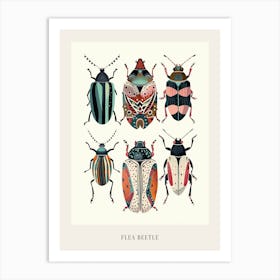 Colourful Insect Illustration Flea Beetle 11 Poster Art Print