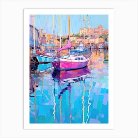 Boats In The Harbour 1 Art Print