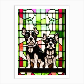 Boston Terriers 2 Art Print