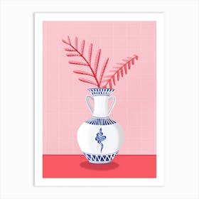 Snake Vase  Art Print