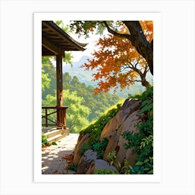 Japanese Garden 1 Art Print