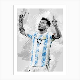 Lionel Messi Argentina 13 Art Print