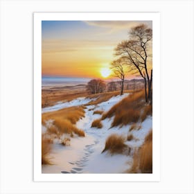 Sunset On The Prairie Art Print