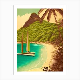 Grenadines Saint Vincent And The Grenadines Vintage Sketch Tropical Destination Art Print