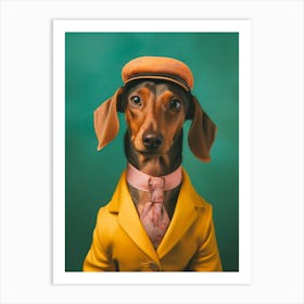 A Dachshund Dog Art Print