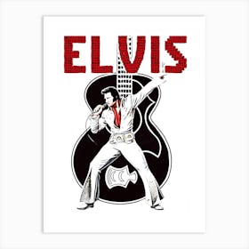 Elvis Presley 9 Art Print