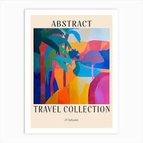 Abstract Travel Collection Poster El Salvador 2 Art Print