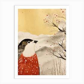 Bird Illustration Penguin 2 Art Print