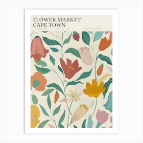 Flower Market Cape Town Art Print