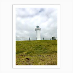 Lighthouse On The Hill Art Print