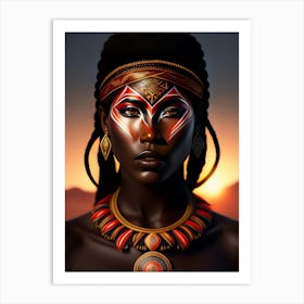 African Beauty Art Print