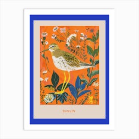 Spring Birds Poster Dunlin 1 Art Print