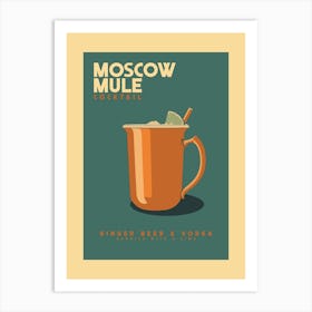 Moscow Mule Cocktail Art Print