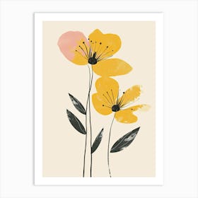 Jaipur Flower Market Boho Minimalist Style Art Print