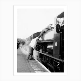 Autum 2024 Isle Of Wight Steam Railway (Stoker And Vistor) Art Print