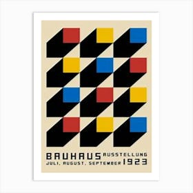 Bauhaus exhibition art Poster Art Print