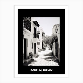 Poster Of Bodrum, Turkey, Mediterranean Black And White Photography Analogue 2 Art Print