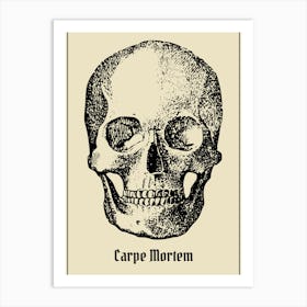 Carpe Mortem Skull 1 Art Print