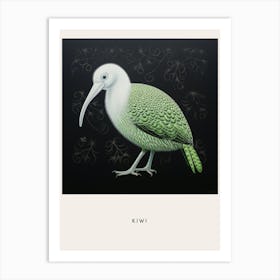 Ohara Koson Inspired Bird Painting Kiwi 3 Poster Art Print