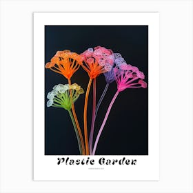 Bright Inflatable Flowers Poster Queen Annes Lace Art Print