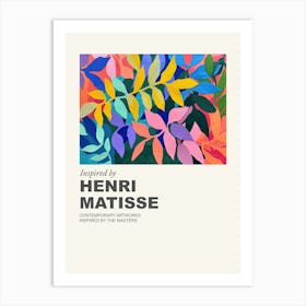 Museum Poster Inspired By Henri Matisse 13 Art Print
