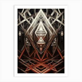 Geometric Abstract Illustrations 9 Art Print