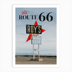 Travel Route 66 Art Print