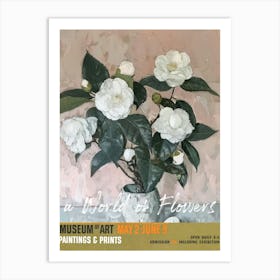 A World Of Flowers, Van Gogh Exhibition Camellia 2 Art Print