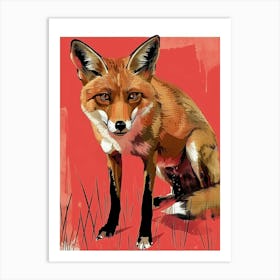 Fox Illustration 22 Art Print