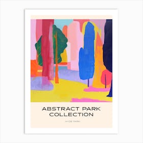 Abstract Park Collection Poster Hyde Park Sydney Australia 4 Art Print